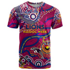 Custom NAIDOC Week 2024 Lions T Shirt Aboriginal Animals Keep The Fire Burning