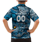 Custom NAIDOC Week 2024 Blues Family Matching Mermaid Dress and Hawaiian Shirt Aboriginal Animals Keep The Fire Burning