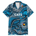 Custom NAIDOC Week 2024 Blues Family Matching Mermaid Dress and Hawaiian Shirt Aboriginal Animals Keep The Fire Burning