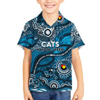 Custom NAIDOC Week 2024 Blues Kid Hawaiian Shirt Aboriginal Animals Keep The Fire Burning