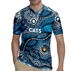 Custom NAIDOC Week 2024 Blues Rugby Jersey Aboriginal Animals Keep The Fire Burning