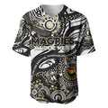 Custom NAIDOC Week 2024 Magpies Baseball Jersey Aboriginal Animals Keep The Fire Burning