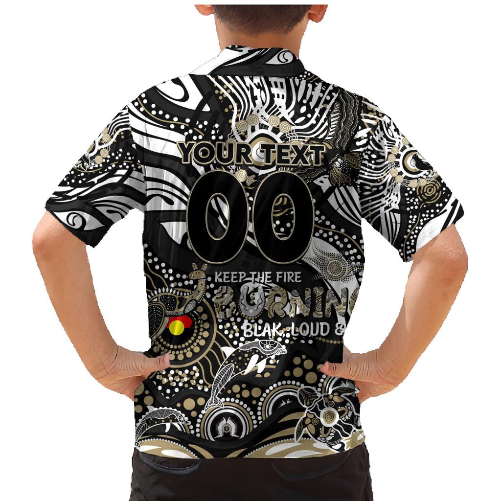 Custom NAIDOC Week 2024 Magpies Family Matching Mermaid Dress and Hawaiian Shirt Aboriginal Animals Keep The Fire Burning