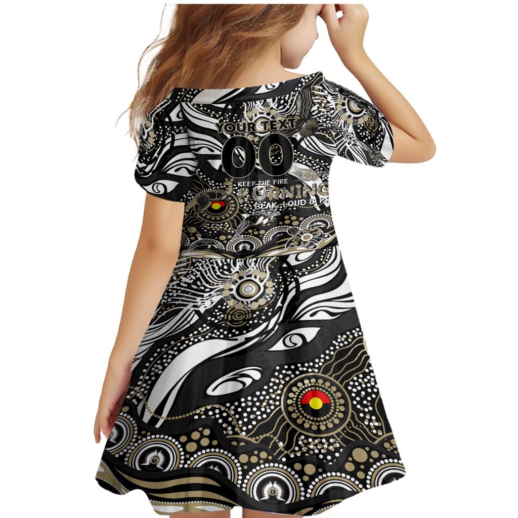 Custom NAIDOC Week 2024 Magpies Family Matching Mermaid Dress and Hawaiian Shirt Aboriginal Animals Keep The Fire Burning