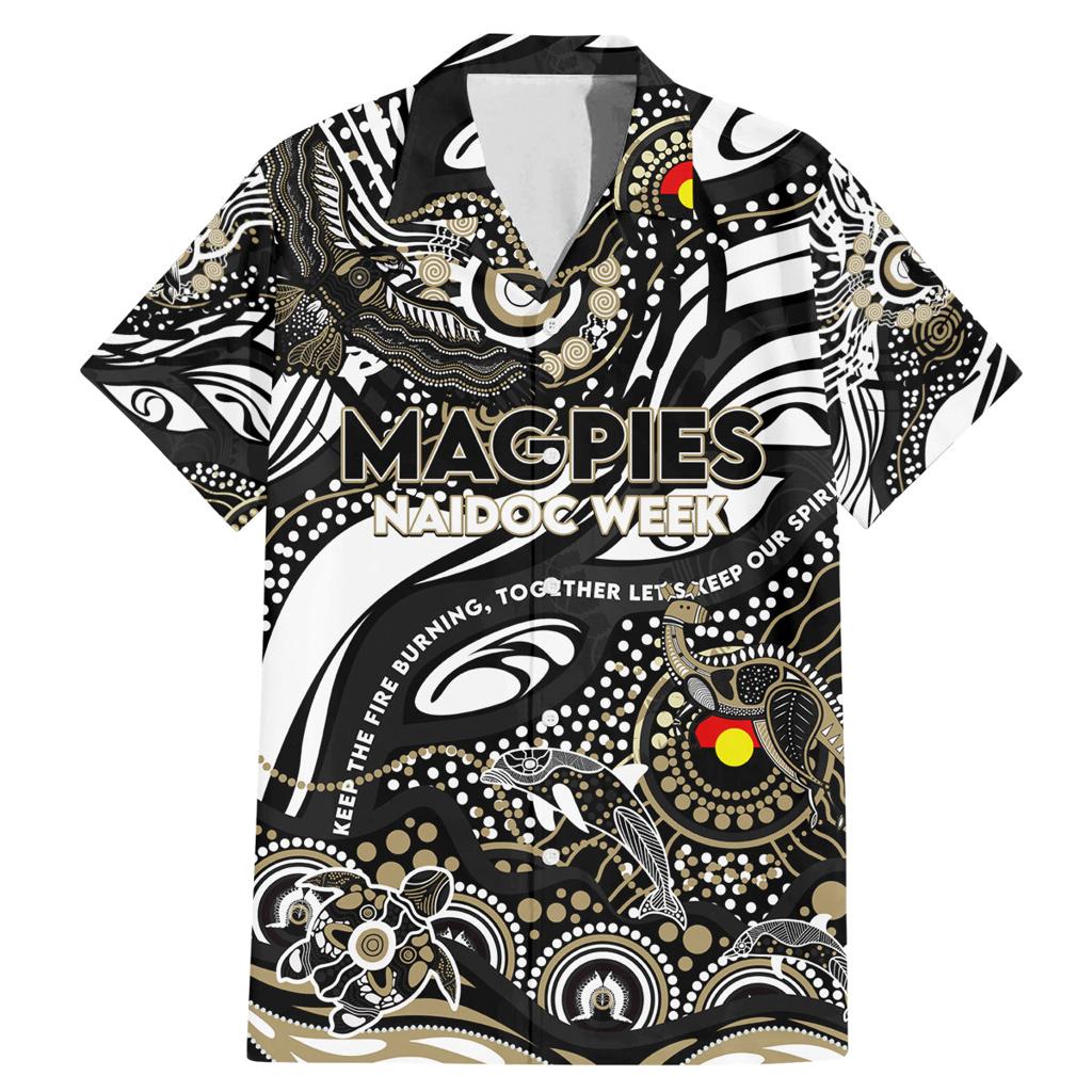 Custom NAIDOC Week 2024 Magpies Family Matching Mermaid Dress and Hawaiian Shirt Aboriginal Animals Keep The Fire Burning