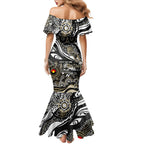 Custom NAIDOC Week 2024 Magpies Family Matching Mermaid Dress and Hawaiian Shirt Aboriginal Animals Keep The Fire Burning