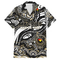 Custom NAIDOC Week 2024 Magpies Family Matching Puletasi and Hawaiian Shirt Aboriginal Animals Keep The Fire Burning