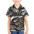 Custom NAIDOC Week 2024 Magpies Kid Hawaiian Shirt Aboriginal Animals Keep The Fire Burning