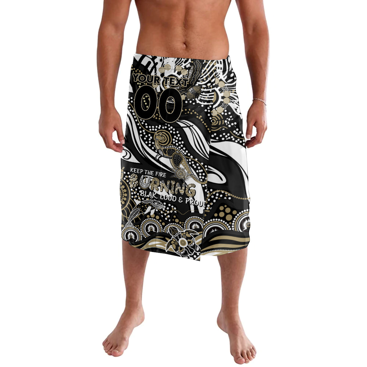 Custom NAIDOC Week 2024 Magpies Lavalava Aboriginal Animals Keep The Fire Burning