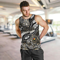 Custom NAIDOC Week 2024 Magpies Men Tank Top Aboriginal Animals Keep The Fire Burning