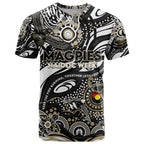 Custom NAIDOC Week 2024 Magpies T Shirt Aboriginal Animals Keep The Fire Burning