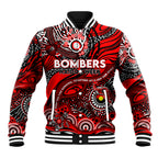 Custom NAIDOC Week 2024 Bombers Baseball Jacket Aboriginal Animals Keep The Fire Burning