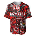 Custom NAIDOC Week 2024 Bombers Baseball Jersey Aboriginal Animals Keep The Fire Burning