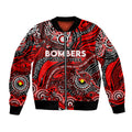 Custom NAIDOC Week 2024 Bombers Bomber Jacket Aboriginal Animals Keep The Fire Burning