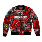 Custom NAIDOC Week 2024 Bombers Bomber Jacket Aboriginal Animals Keep The Fire Burning