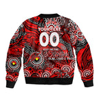 Custom NAIDOC Week 2024 Bombers Bomber Jacket Aboriginal Animals Keep The Fire Burning