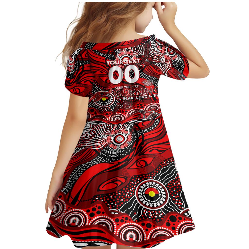 Custom NAIDOC Week 2024 Bombers Family Matching Mermaid Dress and Hawaiian Shirt Aboriginal Animals Keep The Fire Burning