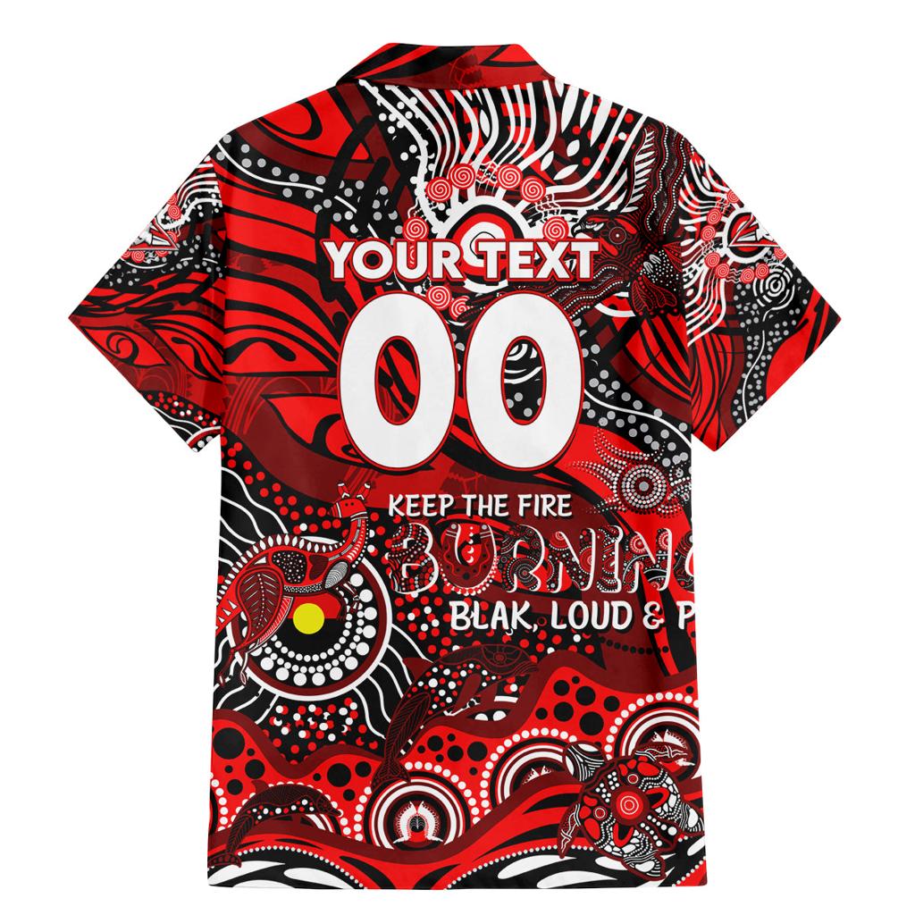 Custom NAIDOC Week 2024 Bombers Family Matching Mermaid Dress and Hawaiian Shirt Aboriginal Animals Keep The Fire Burning