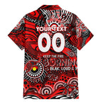 Custom NAIDOC Week 2024 Bombers Family Matching Mermaid Dress and Hawaiian Shirt Aboriginal Animals Keep The Fire Burning