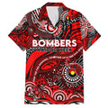Custom NAIDOC Week 2024 Bombers Family Matching Summer Maxi Dress and Hawaiian Shirt Aboriginal Animals Keep The Fire Burning