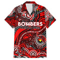 Custom NAIDOC Week 2024 Bombers Hawaiian Shirt Aboriginal Animals Keep The Fire Burning
