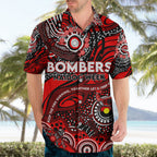 Custom NAIDOC Week 2024 Bombers Hawaiian Shirt Aboriginal Animals Keep The Fire Burning