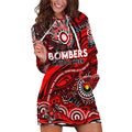 Custom NAIDOC Week 2024 Bombers Hoodie Dress Aboriginal Animals Keep The Fire Burning