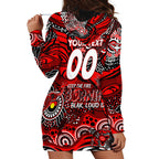 Custom NAIDOC Week 2024 Bombers Hoodie Dress Aboriginal Animals Keep The Fire Burning
