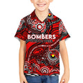 Custom NAIDOC Week 2024 Bombers Kid Hawaiian Shirt Aboriginal Animals Keep The Fire Burning