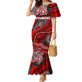 Custom NAIDOC Week 2024 Bombers Mermaid Dress Aboriginal Animals Keep The Fire Burning