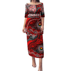 Custom NAIDOC Week 2024 Bombers Puletasi Aboriginal Animals Keep The Fire Burning