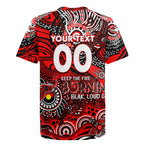 Custom NAIDOC Week 2024 Bombers Rugby Jersey Aboriginal Animals Keep The Fire Burning