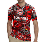 Custom NAIDOC Week 2024 Bombers Rugby Jersey Aboriginal Animals Keep The Fire Burning