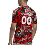 Custom NAIDOC Week 2024 Bombers Rugby Jersey Aboriginal Animals Keep The Fire Burning