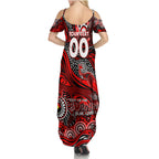 Custom NAIDOC Week 2024 Bombers Summer Maxi Dress Aboriginal Animals Keep The Fire Burning