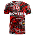 Custom NAIDOC Week 2024 Bombers T Shirt Aboriginal Animals Keep The Fire Burning