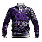 Custom NAIDOC Week 2024 Freo Baseball Jacket Aboriginal Animals Keep The Fire Burning