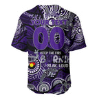 Custom NAIDOC Week 2024 Freo Baseball Jersey Aboriginal Animals Keep The Fire Burning