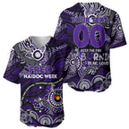 Custom NAIDOC Week 2024 Freo Baseball Jersey Aboriginal Animals Keep The Fire Burning