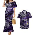 Custom NAIDOC Week 2024 Freo Couples Matching Mermaid Dress and Hawaiian Shirt Aboriginal Animals Keep The Fire Burning