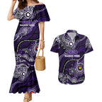 Custom NAIDOC Week 2024 Freo Couples Matching Mermaid Dress and Hawaiian Shirt Aboriginal Animals Keep The Fire Burning