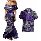 Custom NAIDOC Week 2024 Freo Couples Matching Mermaid Dress and Hawaiian Shirt Aboriginal Animals Keep The Fire Burning