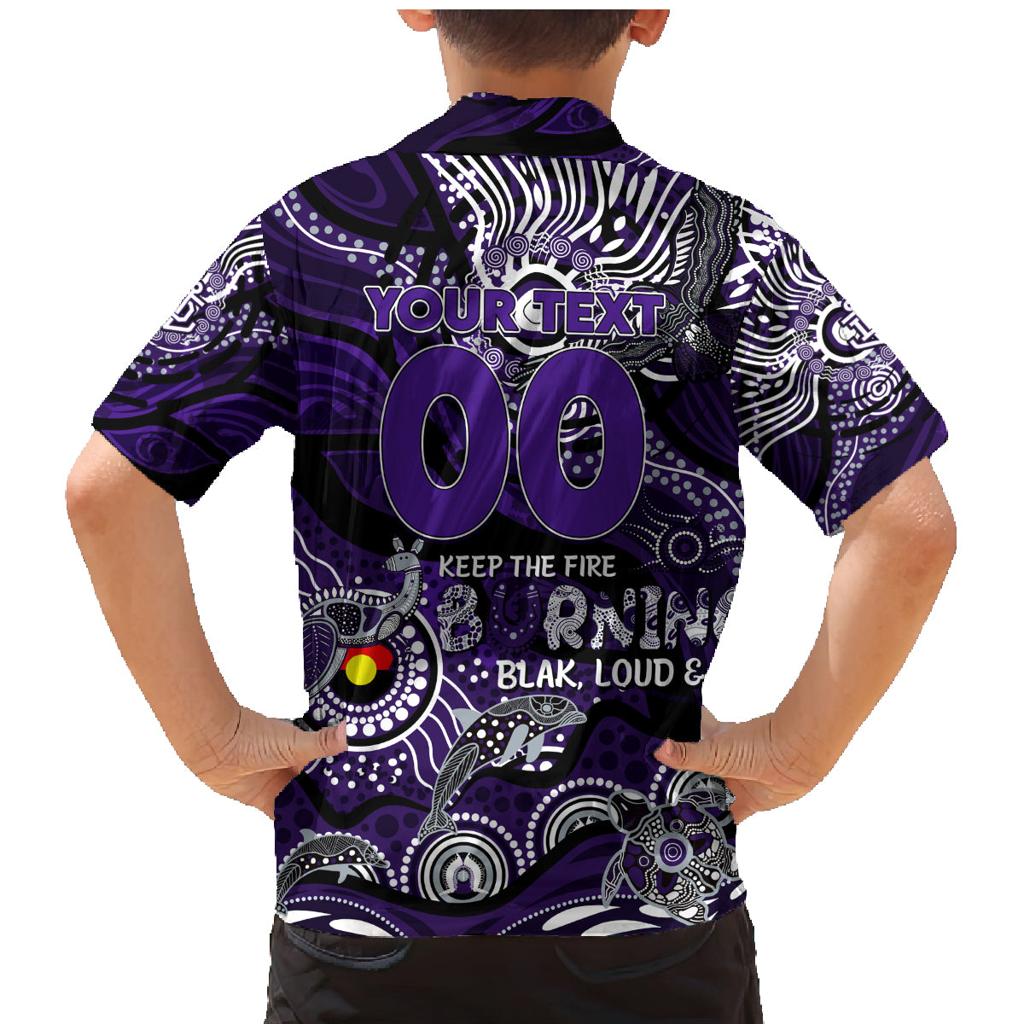 Custom NAIDOC Week 2024 Freo Family Matching Mermaid Dress and Hawaiian Shirt Aboriginal Animals Keep The Fire Burning