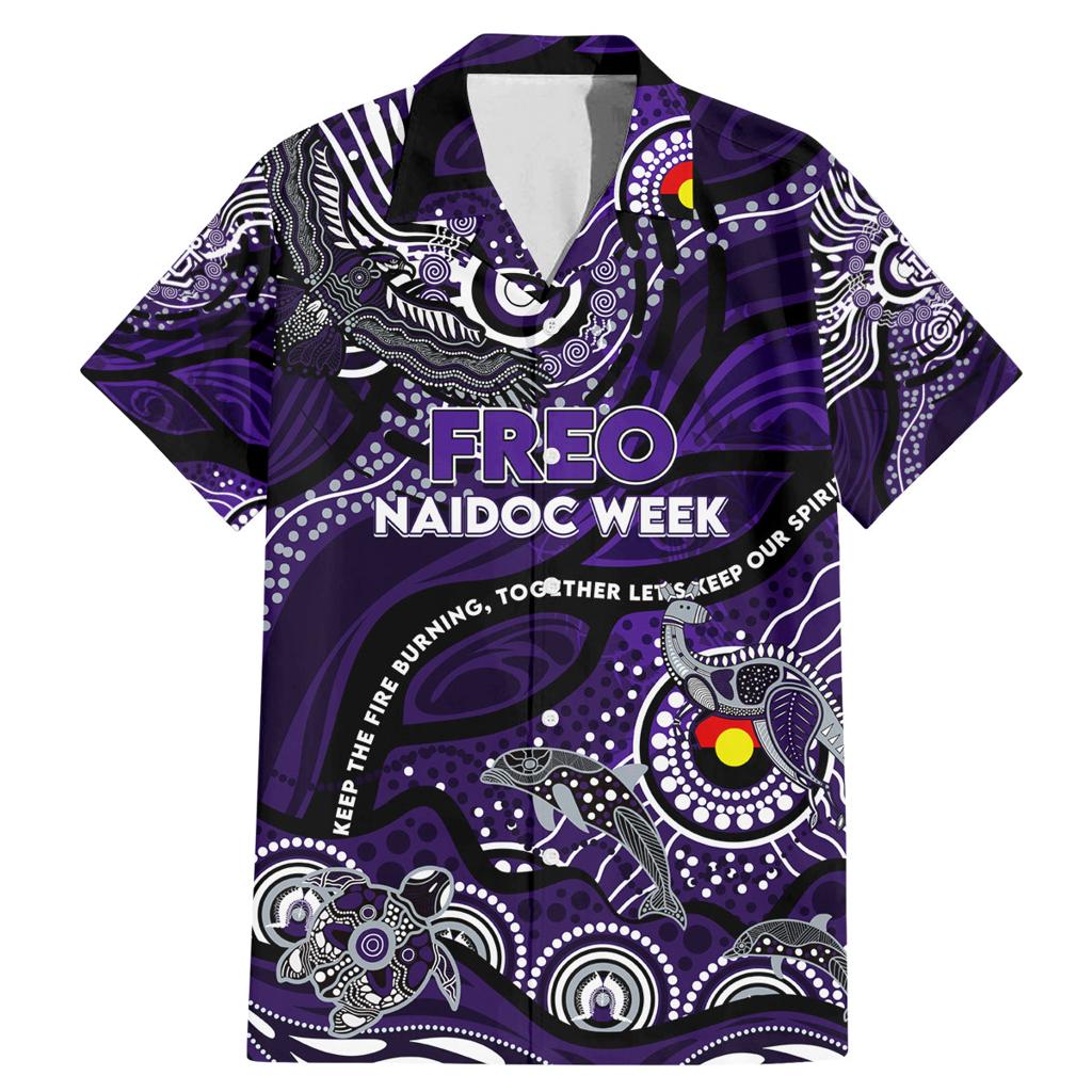 Custom NAIDOC Week 2024 Freo Family Matching Mermaid Dress and Hawaiian Shirt Aboriginal Animals Keep The Fire Burning