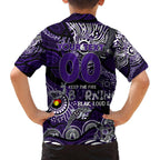 Custom NAIDOC Week 2024 Freo Family Matching Off Shoulder Maxi Dress and Hawaiian Shirt Aboriginal Animals Keep The Fire Burning