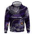 Custom NAIDOC Week 2024 Freo Hoodie Aboriginal Animals Keep The Fire Burning