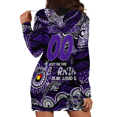 Custom NAIDOC Week 2024 Freo Hoodie Dress Aboriginal Animals Keep The Fire Burning