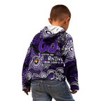 Custom NAIDOC Week 2024 Freo Kid Hoodie Aboriginal Animals Keep The Fire Burning