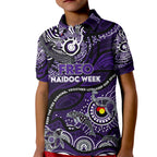 Custom NAIDOC Week 2024 Freo Kid Polo Shirt Aboriginal Animals Keep The Fire Burning