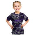 Custom NAIDOC Week 2024 Freo Kid T Shirt Aboriginal Animals Keep The Fire Burning